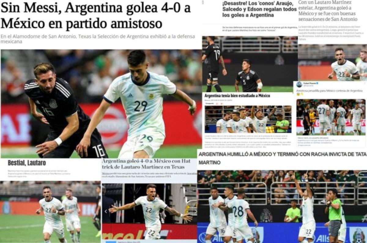 Lo que dice la prensa mundial tras la paliza de Argentina a México: 'Pesadilla y desastre'