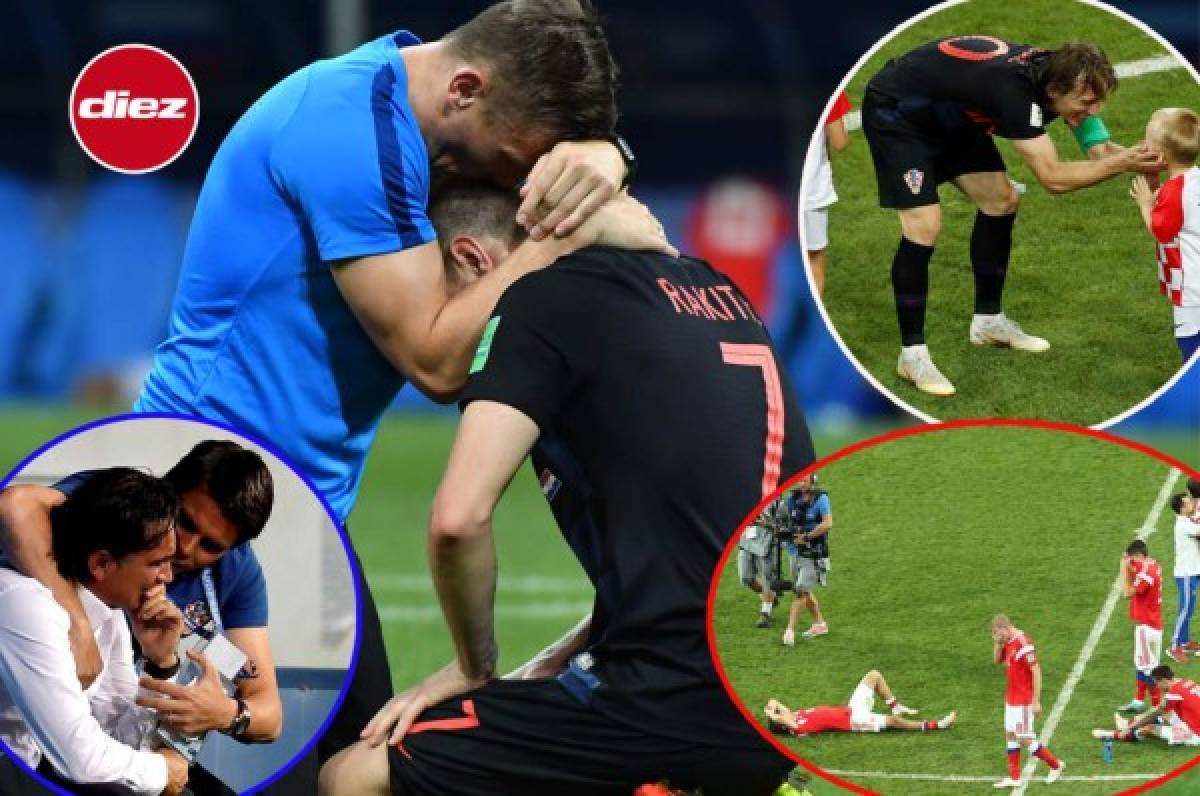 No se vio en TV: Rakitic rompe en llanto y el dolor de los rusos por decir adiós al Mundial