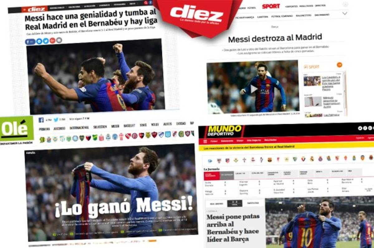 ¡No perdonan al Madrid! Así habla la prensa internacional del Clásico