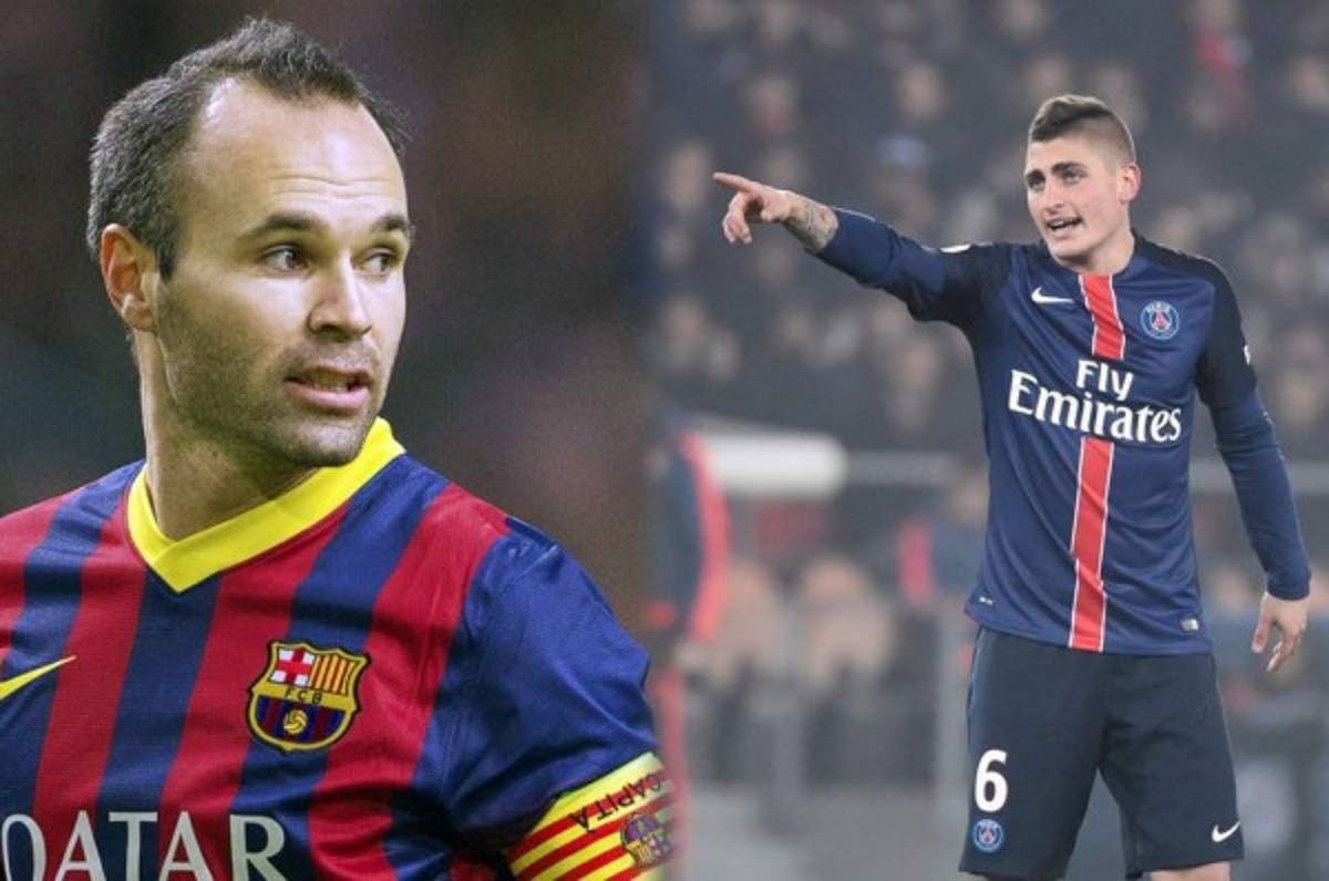 Iniesta pone a Verratti como su sustituto en el Barcelona
