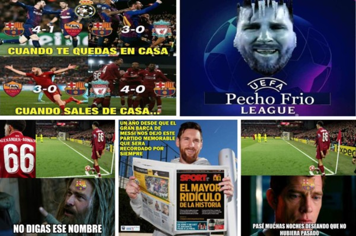 Barcelona, víctima de los memes tras cumplirse un año de la remontada del Liverpool en Anfield