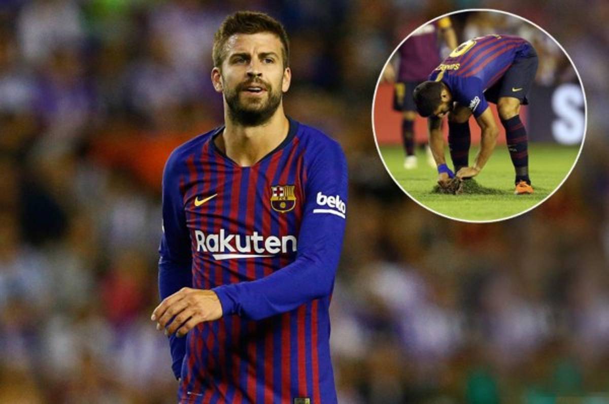 Piqué: 'El estado del césped es deplorable, una vergüenza'