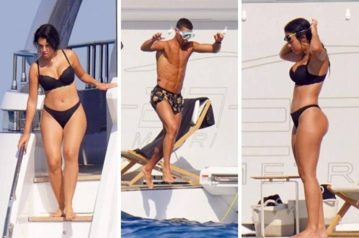 ¡Cazados! Georgina Rodríguez luce su impecable figura en un yate con Cristiano Ronaldo