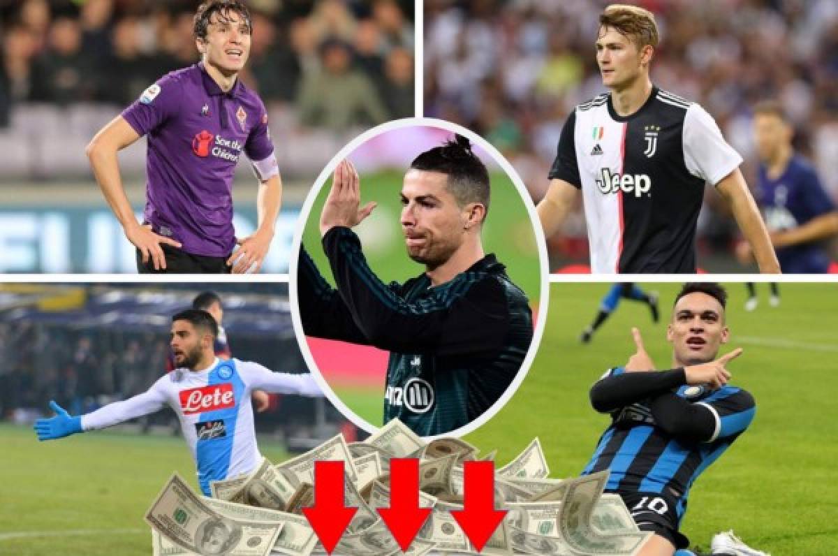 Cristiano Ronaldo no es el más caro: Los 15 futbolistas con mayor valor de mercado en Italia