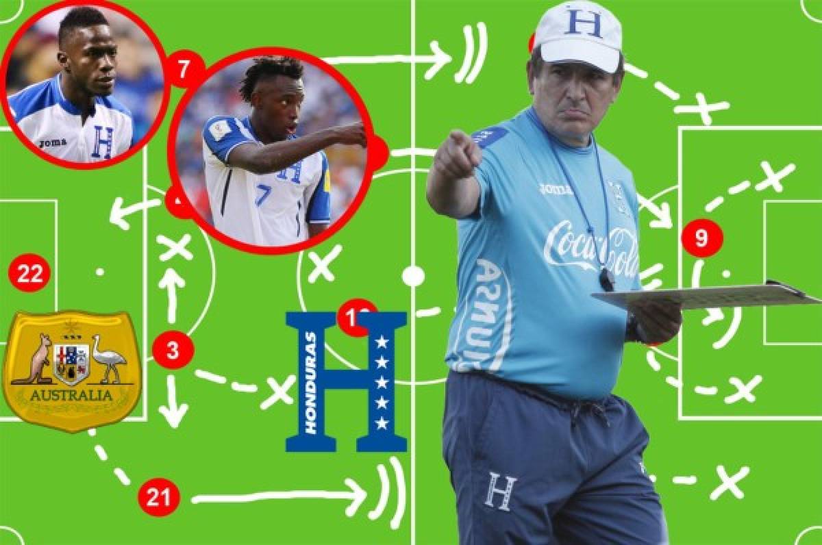 ¡TRES CAMBIOS! Así saldría Honduras ante Australia en Sídney