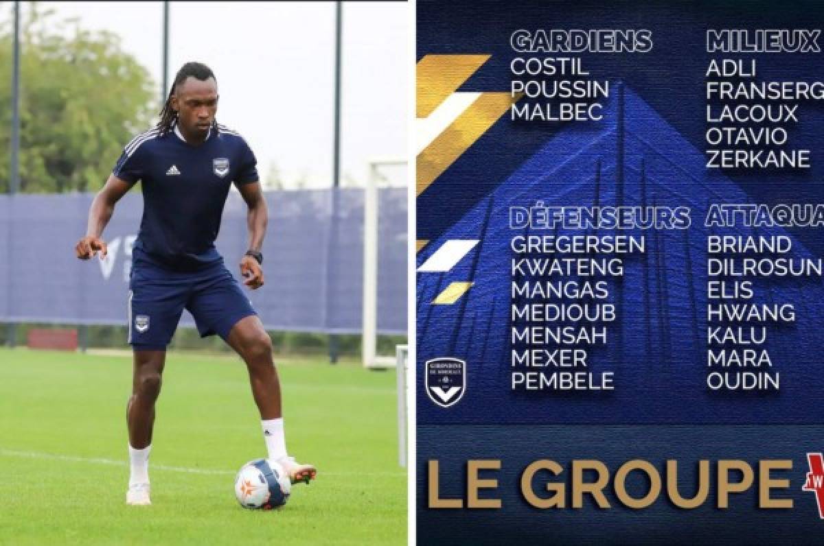 Alberth Elis es convocado por el Girondins de Burdeos para enfrentar al Mónaco en la Ligue 1 de Francia