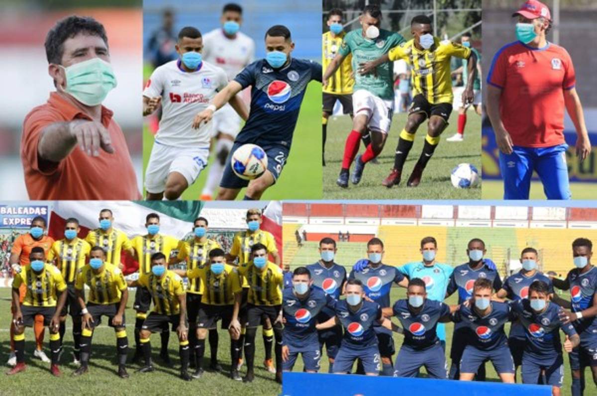 En fotos: Así serían los clásicos de Liga en Honduras con jugadores usando mascarillas