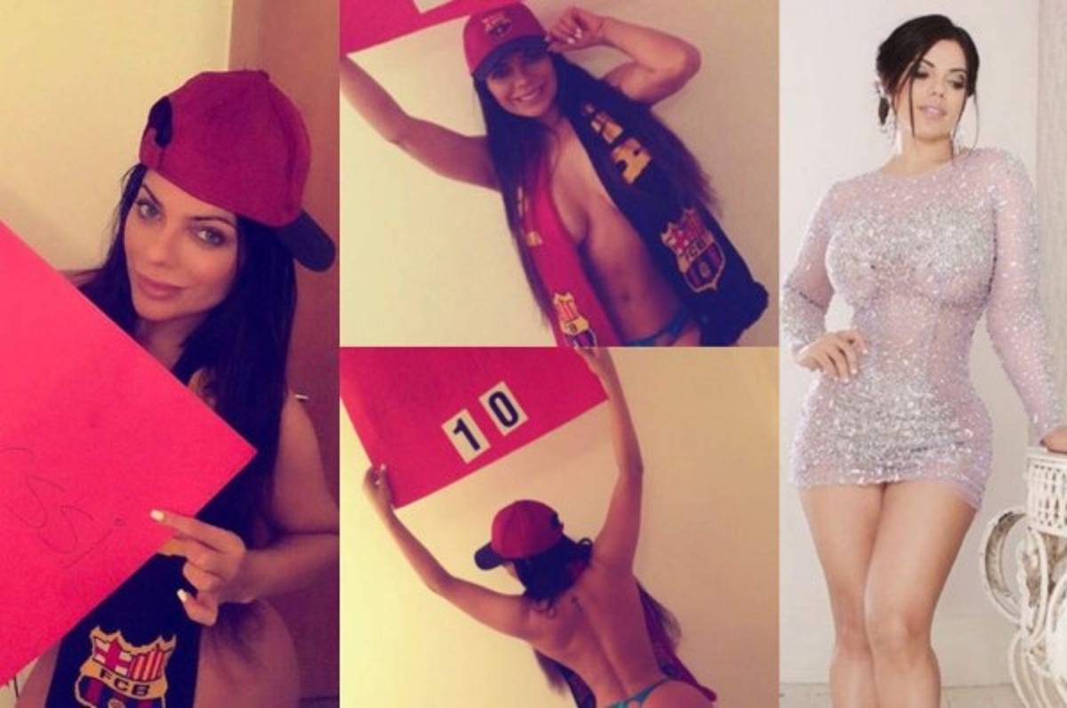 Miss BumBum lanza campaña para que Messi renueve con Barcelona