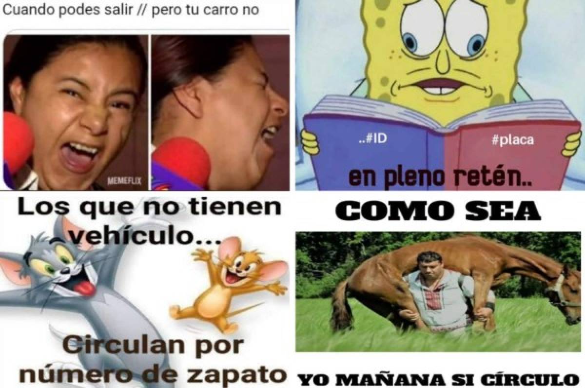 ¡Siguen y no paran! Los otros memes en redes sociales por la circulación con placas  