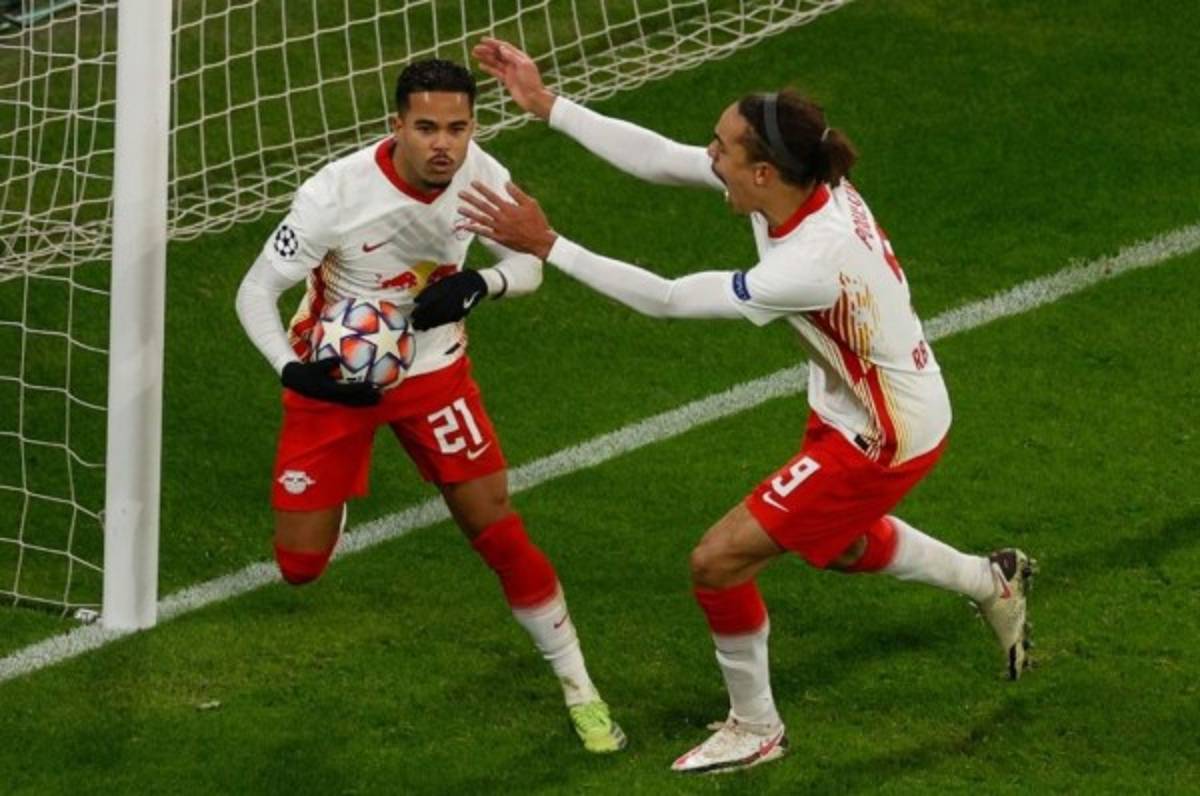 Leipzig gana al Manchester United, resultado que también clasifica a PSG en la Champions