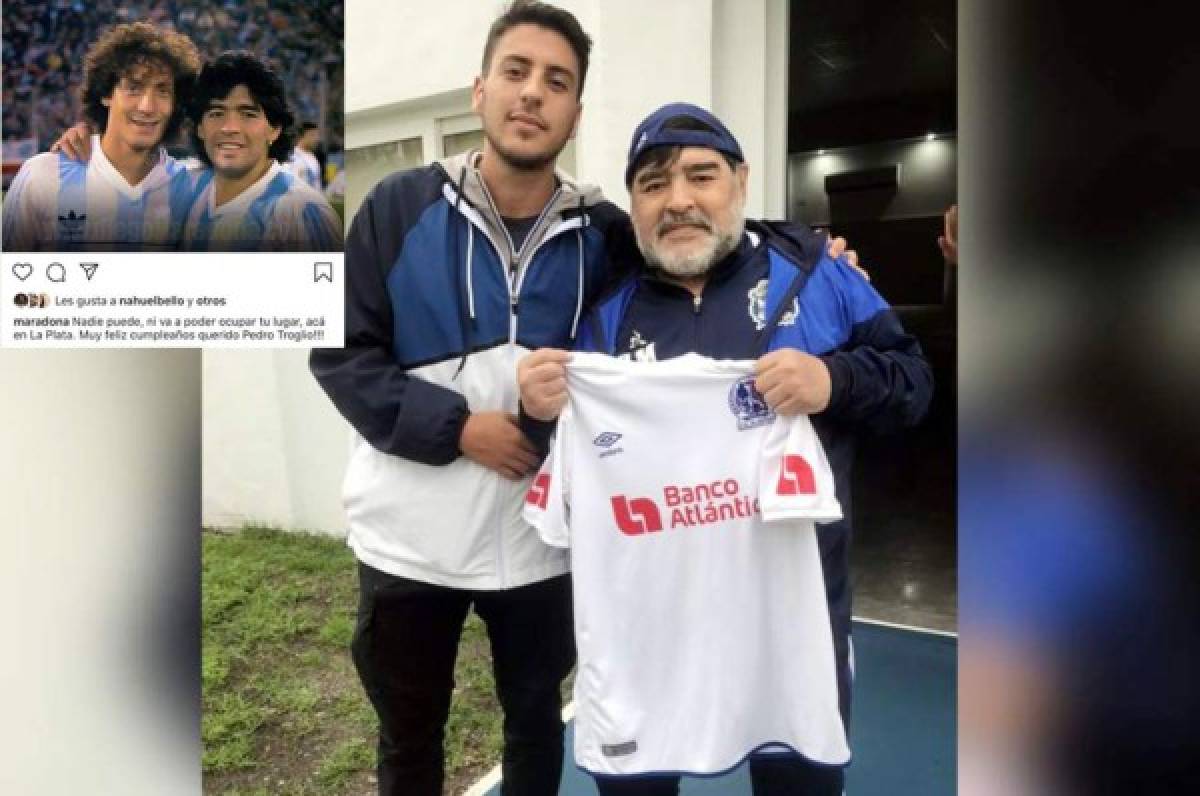 El mensaje de felicitación de cumpleaños de Troglio a Maradona y la emotiva respuesta del 10