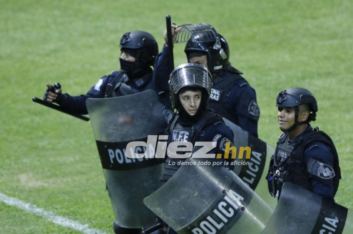 Según el entrenador merengue, la policía ejecutó a la perfección el operativo en el Estadio Francisco Morazán.