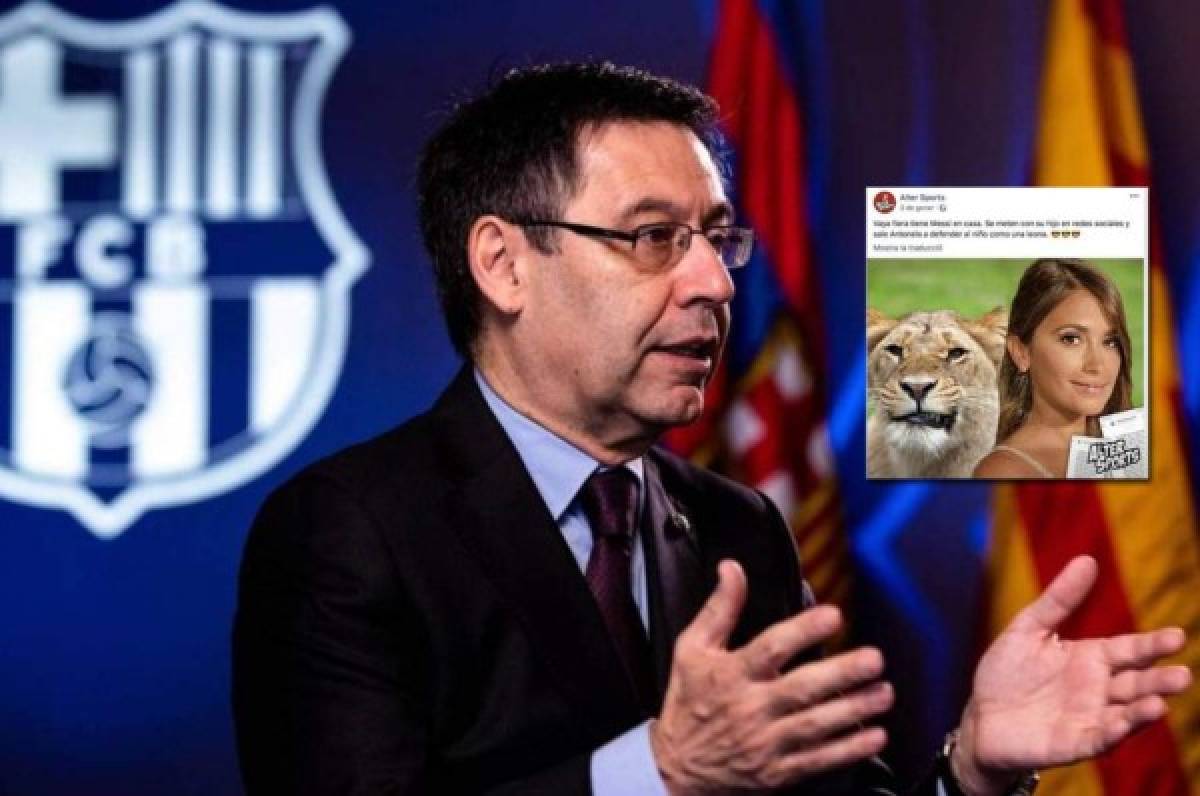 Bartomeu y su enérgico mensaje sobre el tema del desprestigio a Messi mediante cuentas en redes sociales