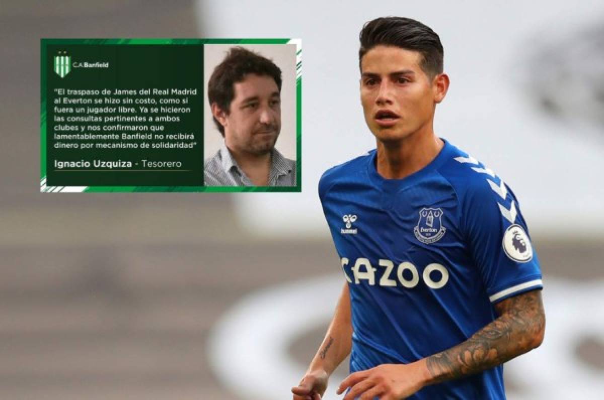 Banfield, antiguo equipo de James Rodríguez lo reveló: Real Madrid vendió gratis al colombiano