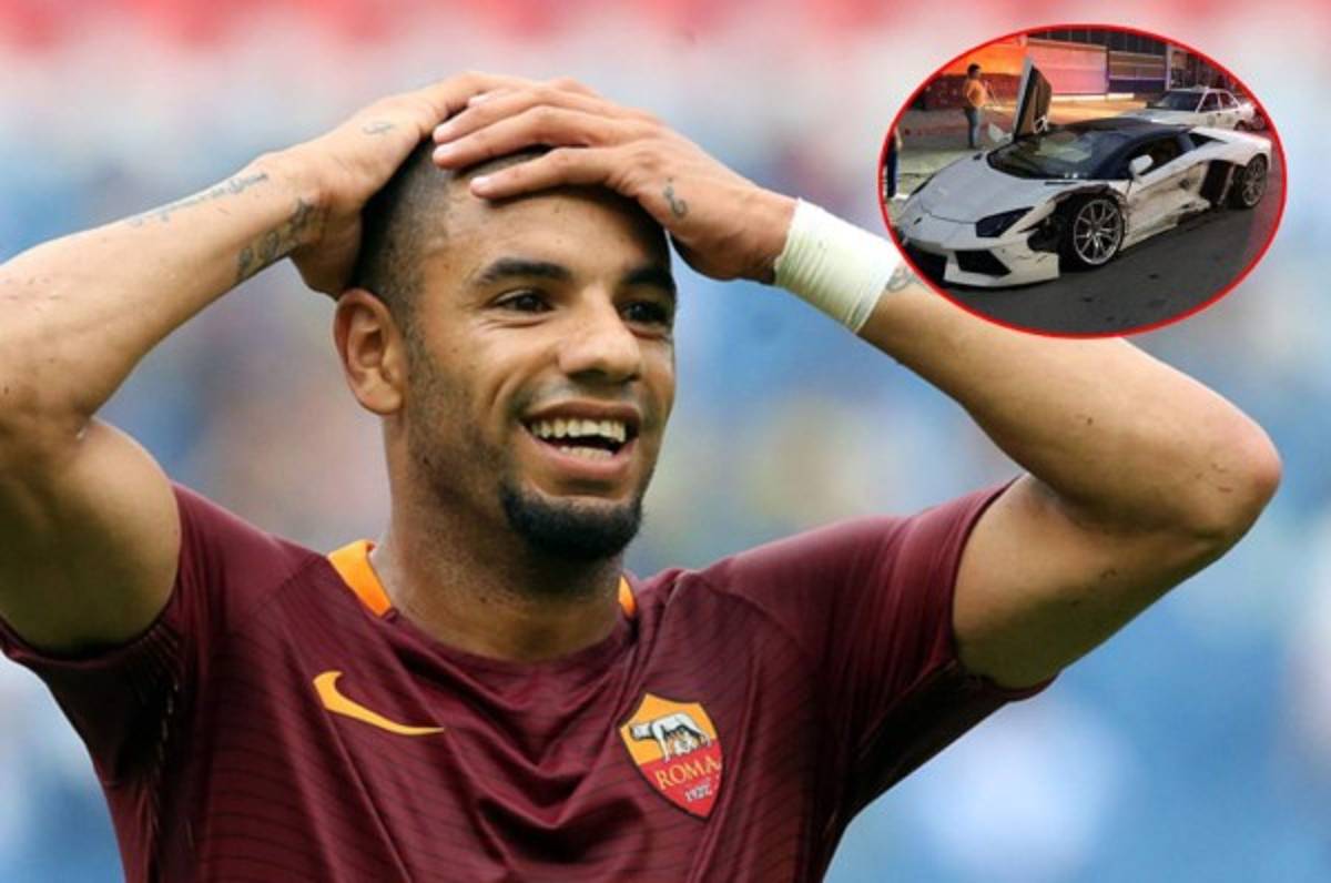 ¡Jugador de la Roma sufre aparatoso accidente esta madrugada!