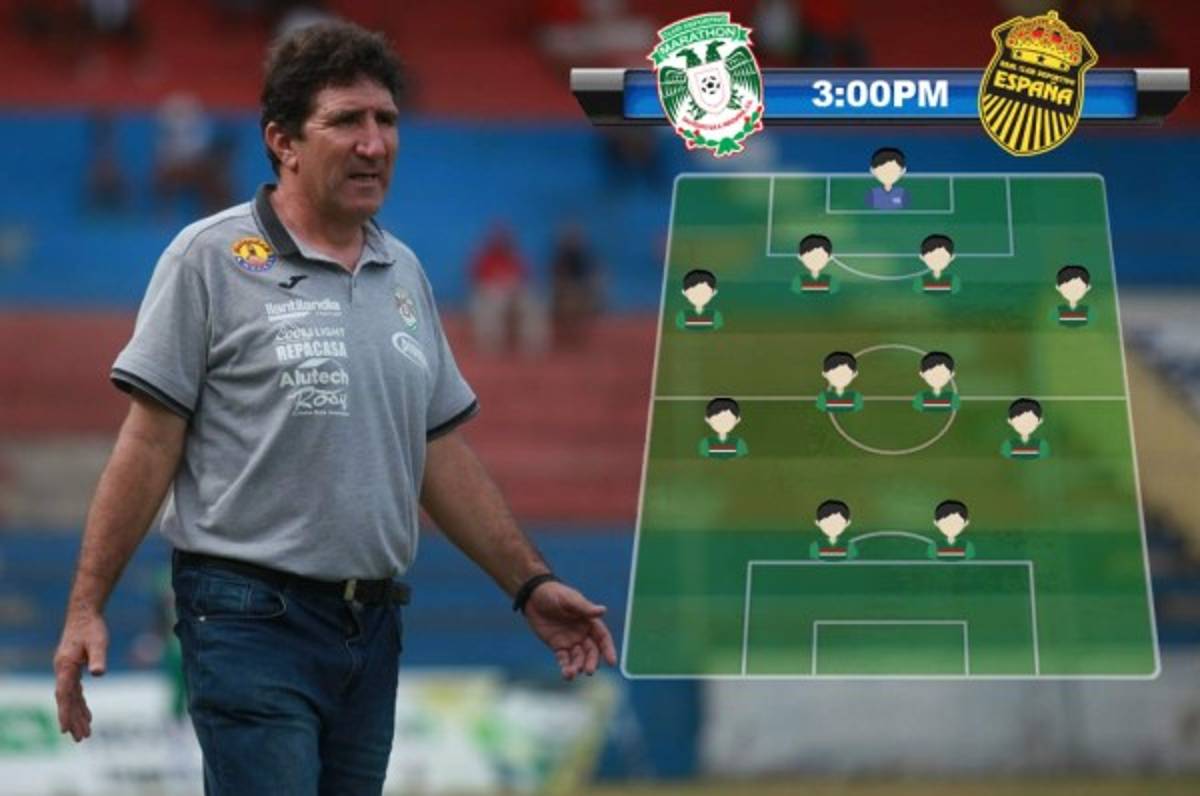 El 11 con el que Marathón buscaría la épica remontada ante Real España