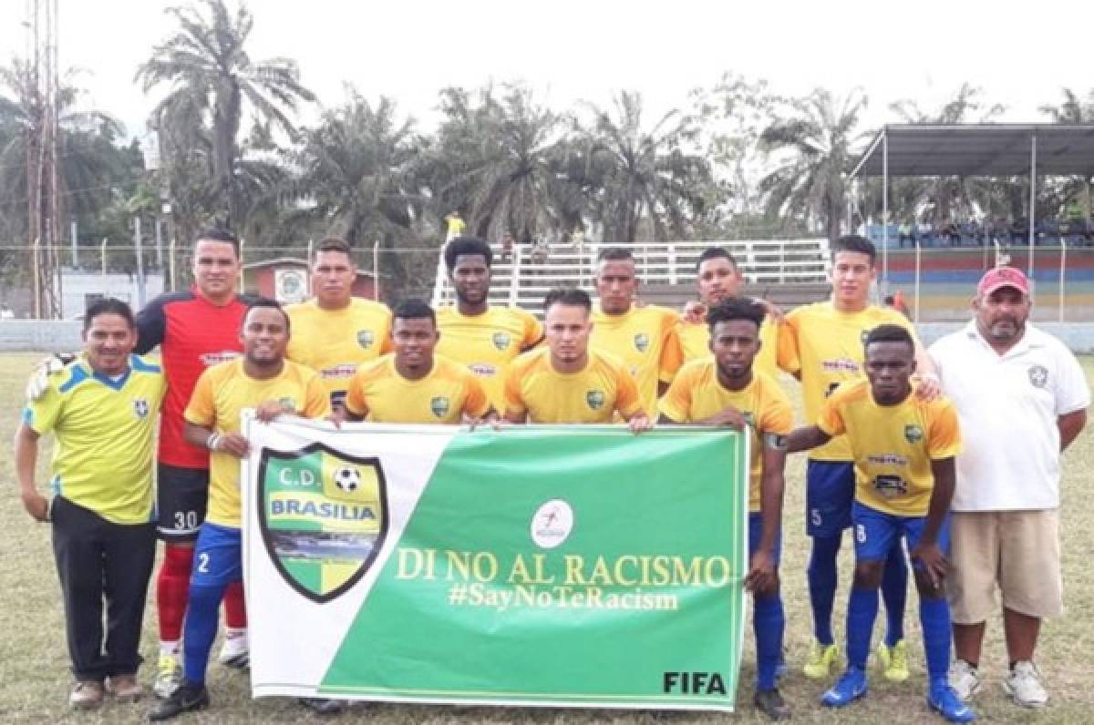 El Brasilia apoya campaña en contra del racismo en la Liga de Ascenso de Honduras