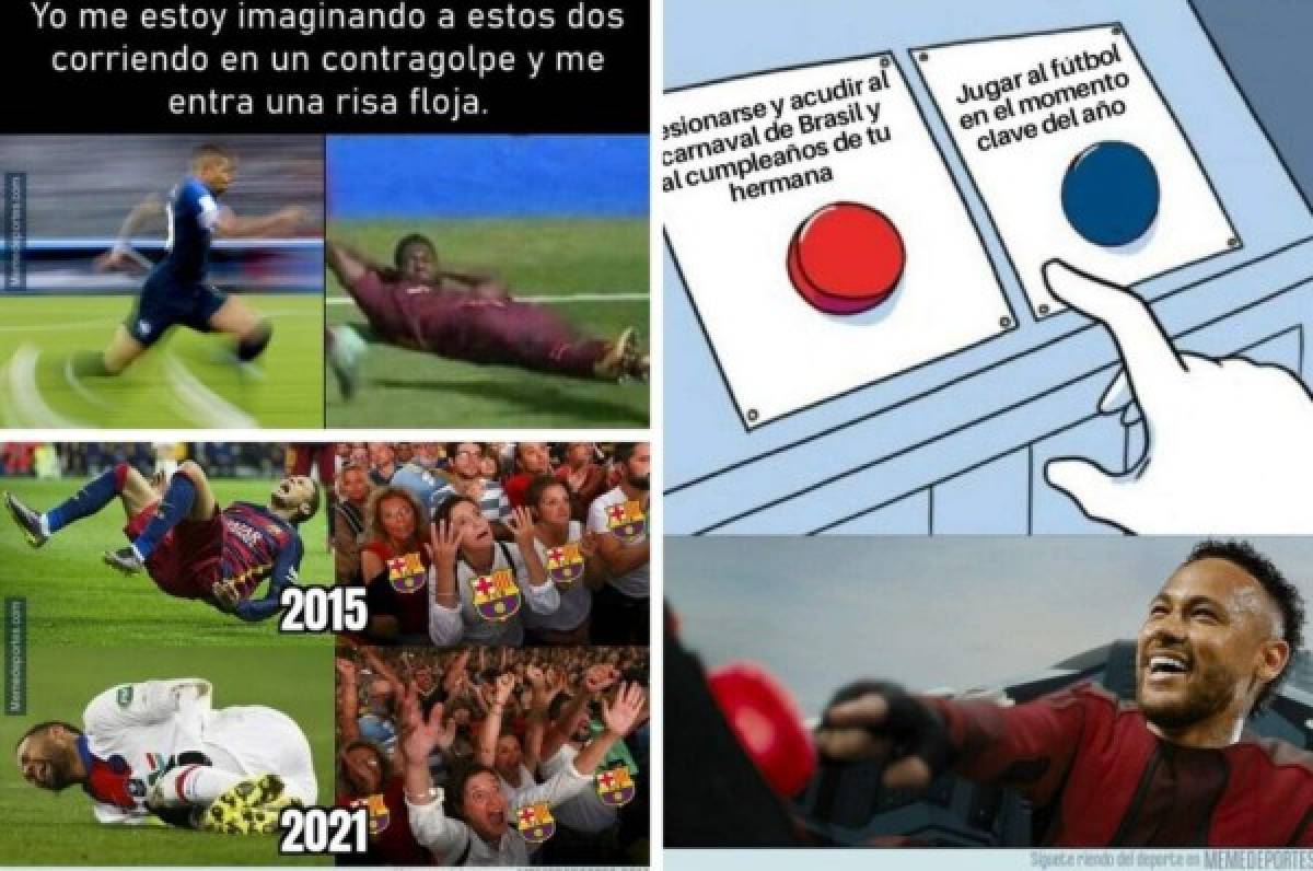 Los memes calientan el Barcelona-PSG por la Champions League y destrozan a Neymar