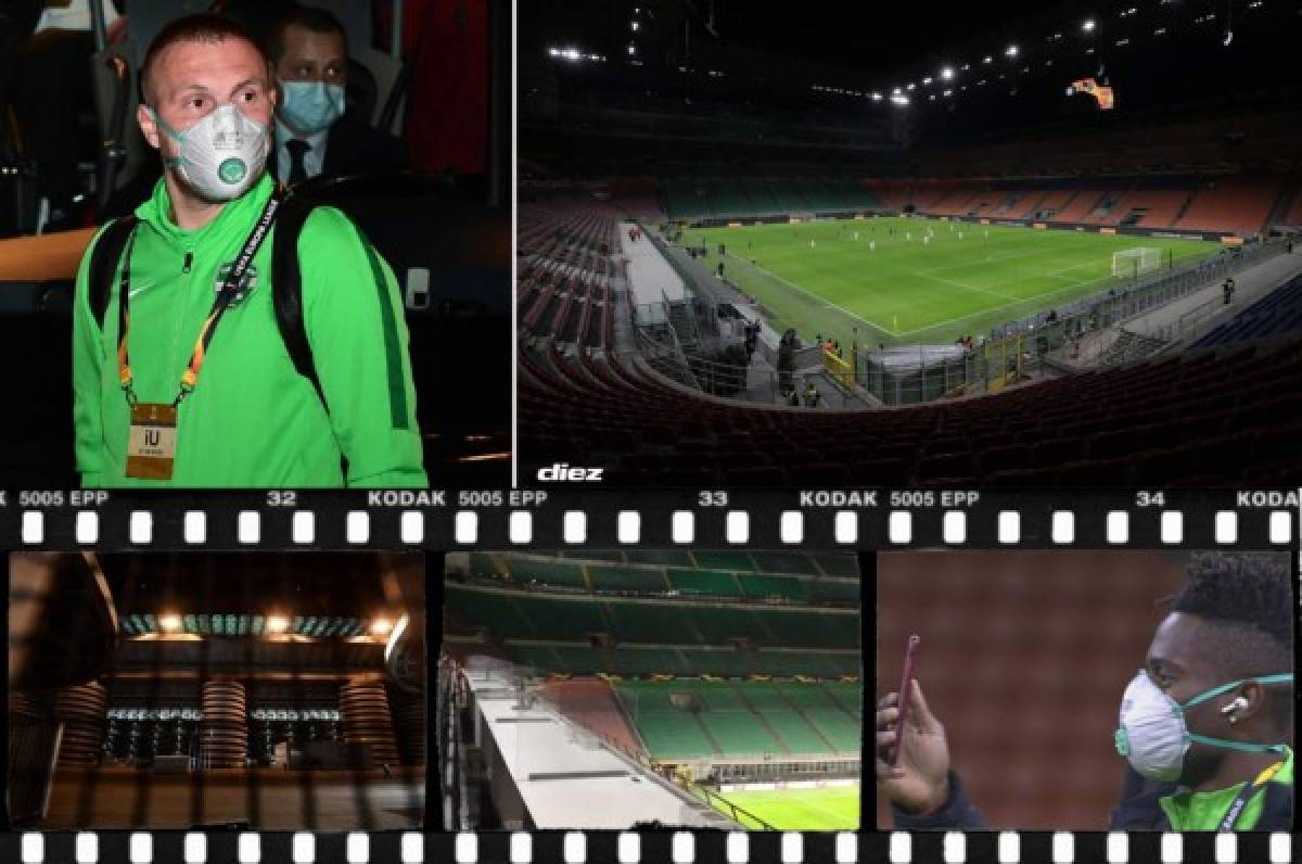 Fotos: El coronavirus silenció importante partido de la Europa League en Italia