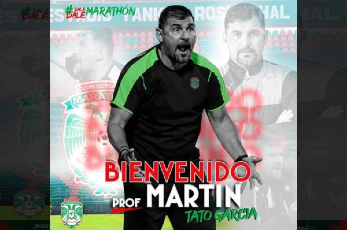 Marathón hace oficial el fichaje del técnico uruguayo Martín 'Tato' García en sustitución de Héctor Vargas