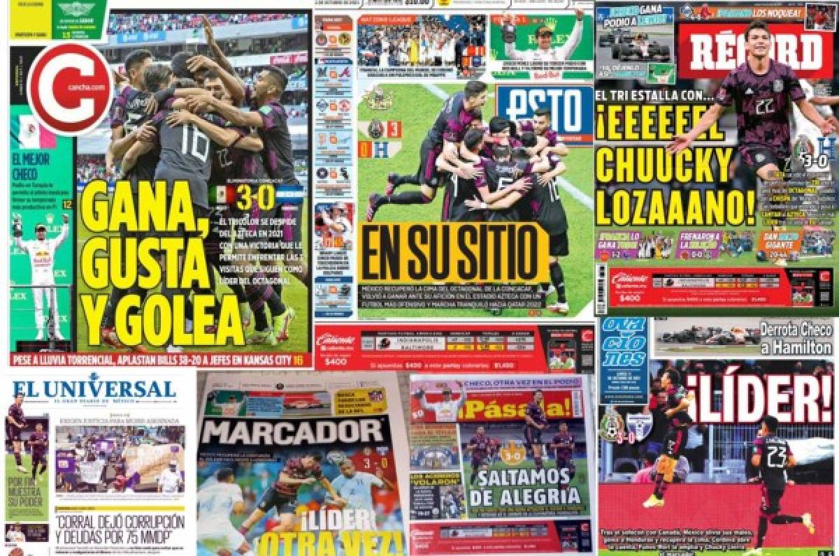 'Goleó fácil a Honduras': Las portadas de los diarios de México tras golear a la 'H' en el Azteca