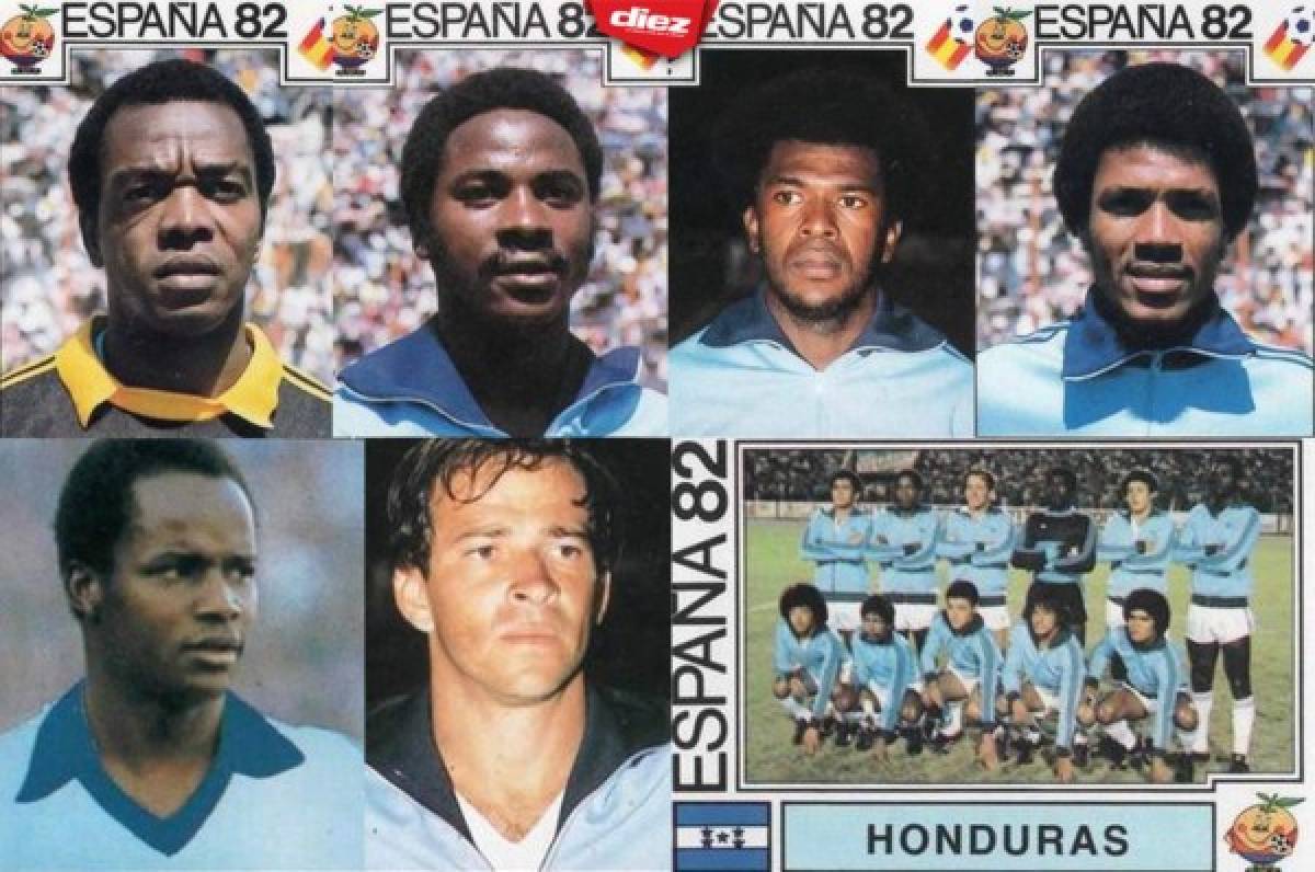 Así lucieron los jugadores hondureños en el álbum del Mundial de España 82