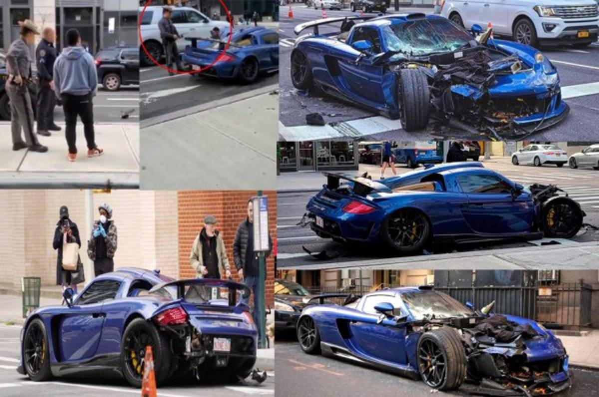 Destruye su Porsche Gemballa Mirage GT en New York; se fuga, pero la policía lo intercepta