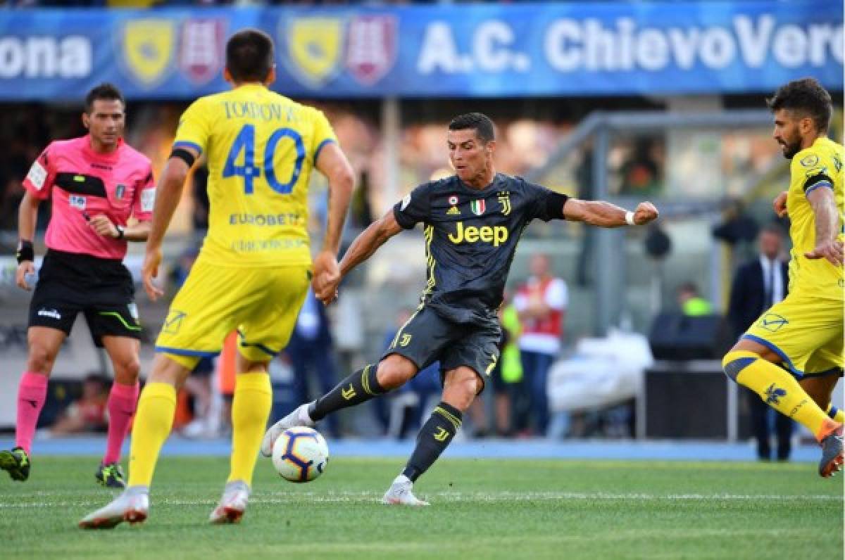 Cristiano Ronaldo y su estreno con la Juventus en la Serie A está dejando un empate.