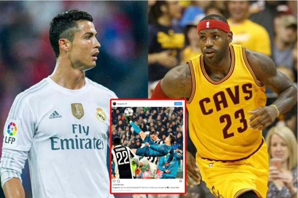 El mensaje de LeBron James luego del golazo de Cristiano Ronaldo