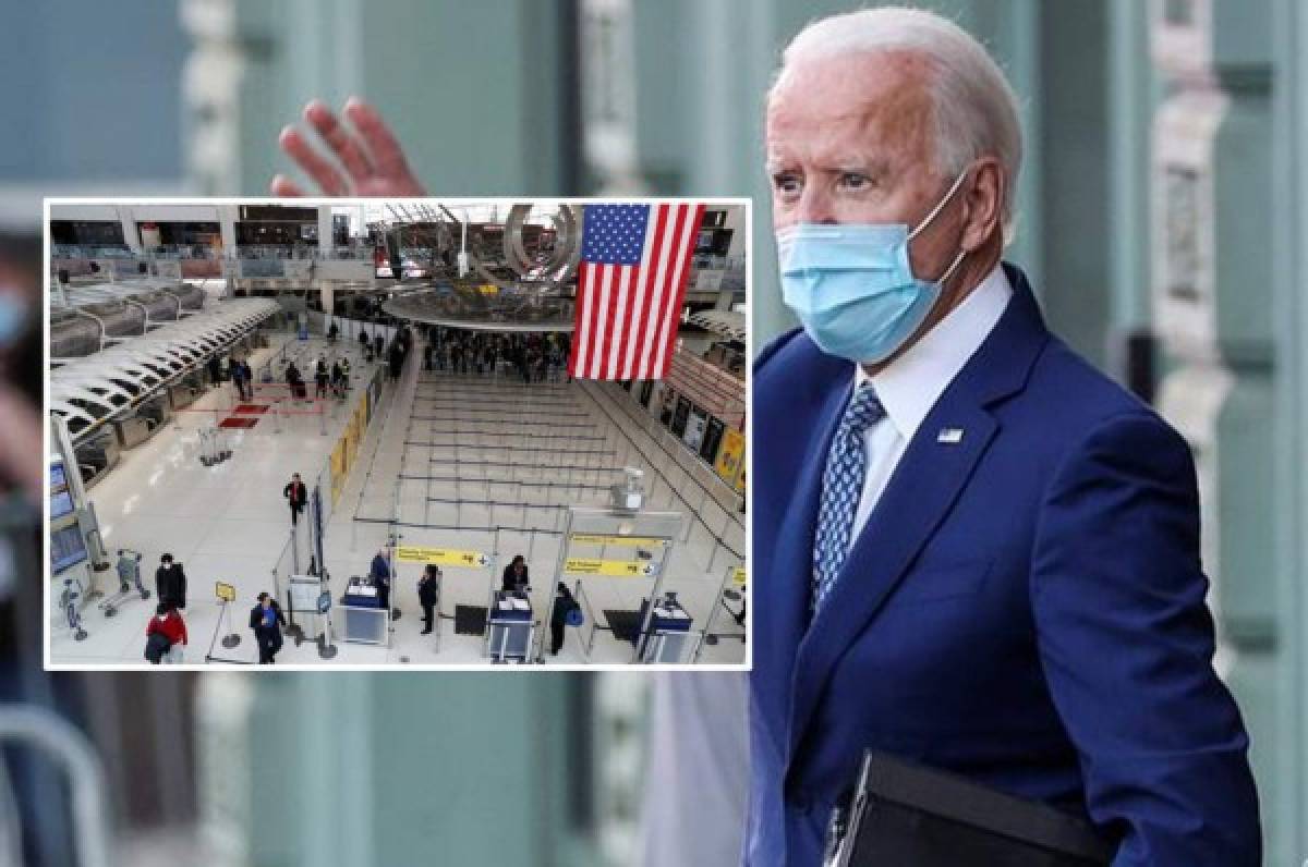 Joe Biden anuncia cuarentena obligatoria a viajeros que lleguen a Estados Unidos