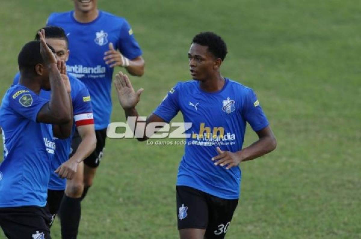 Cristian Sacaza abrió el marcador en Puerto Cortés y puso adelante en el marcador al Honduras Progreso.