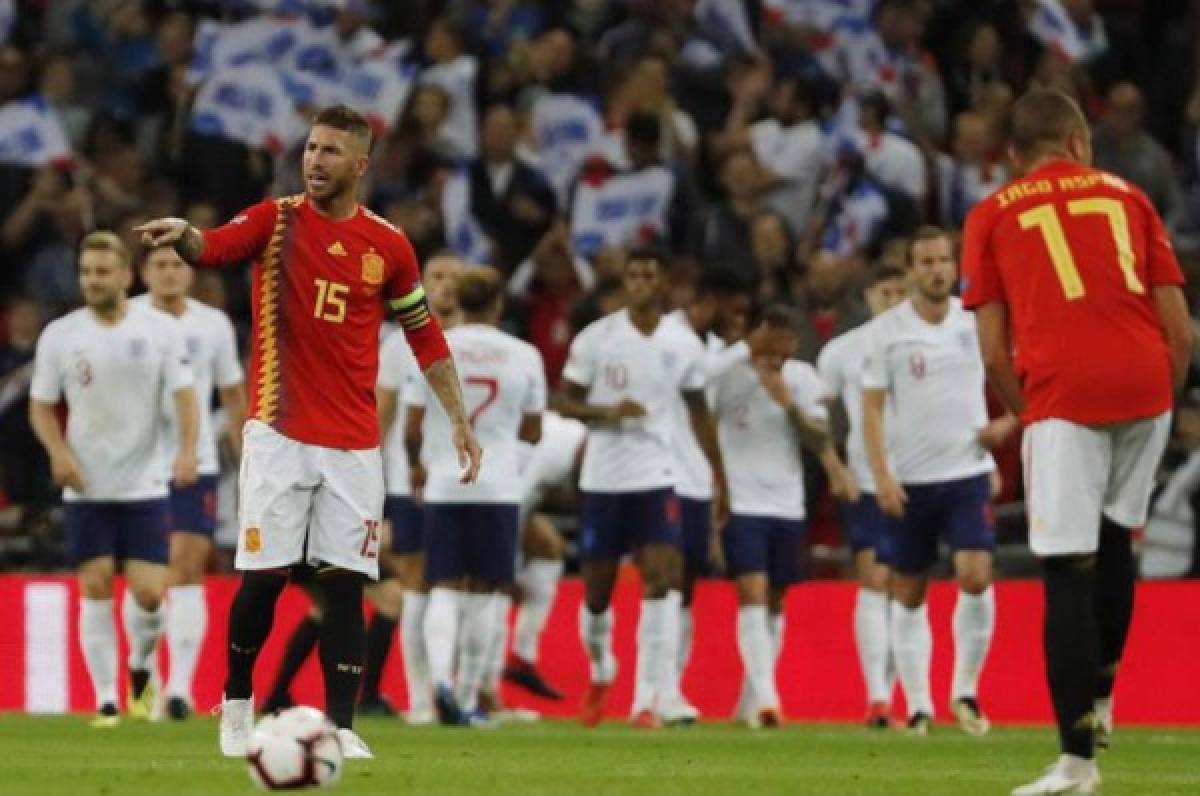 Sergio Ramos es silbado en el estadio de Wembley