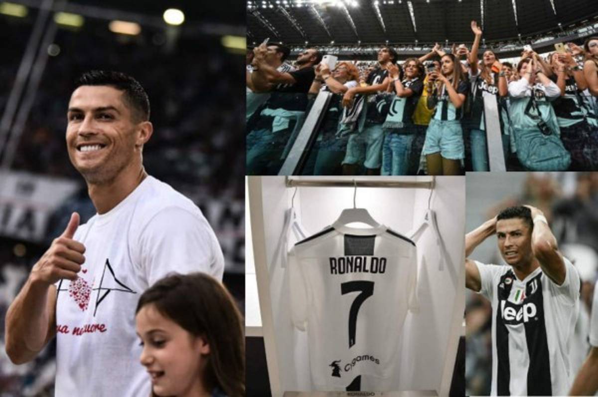 Así recibieron a Cristiano Ronaldo en su primer juego con la Juventus en el Allianz Stadium