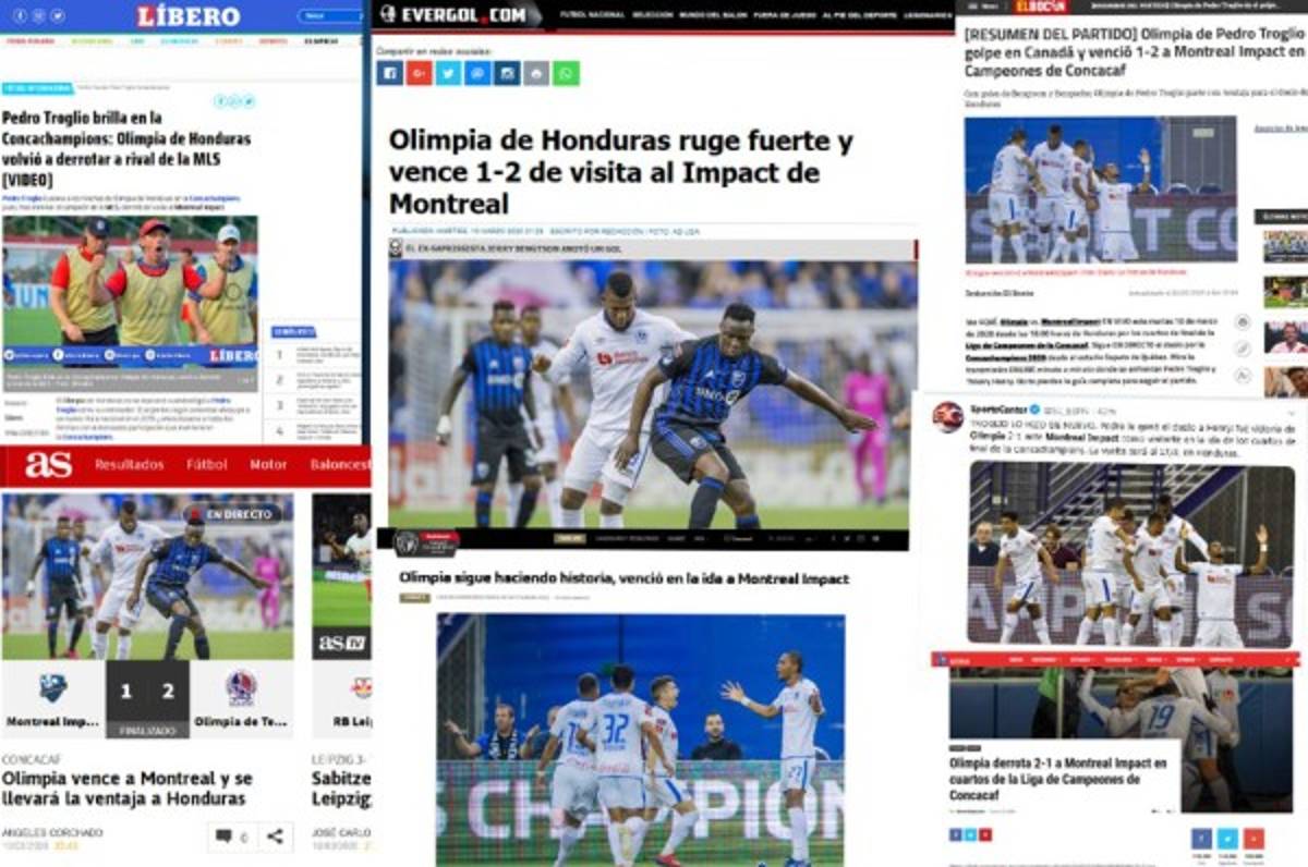 'Ruge y hace historia': Prensa internacional habla del triunfo de Olimpia sobre Impact Montreal