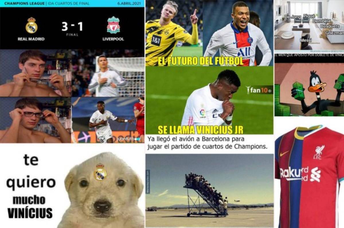 Vinícius incendia las redes: los memes del triunfo del Real Madrid ante Liverpool y se burlan del Barcelona