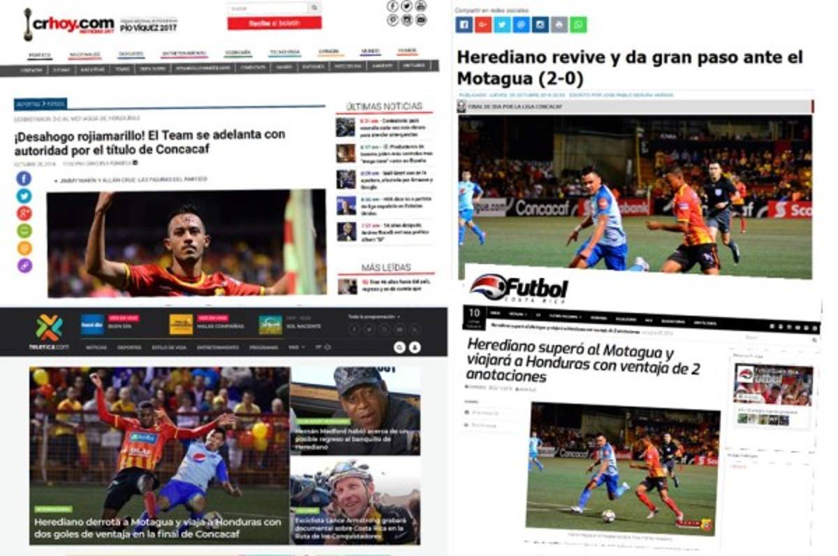 Prensa costarricense llama 'cadáver' al Motagua tras perder ante Herediano