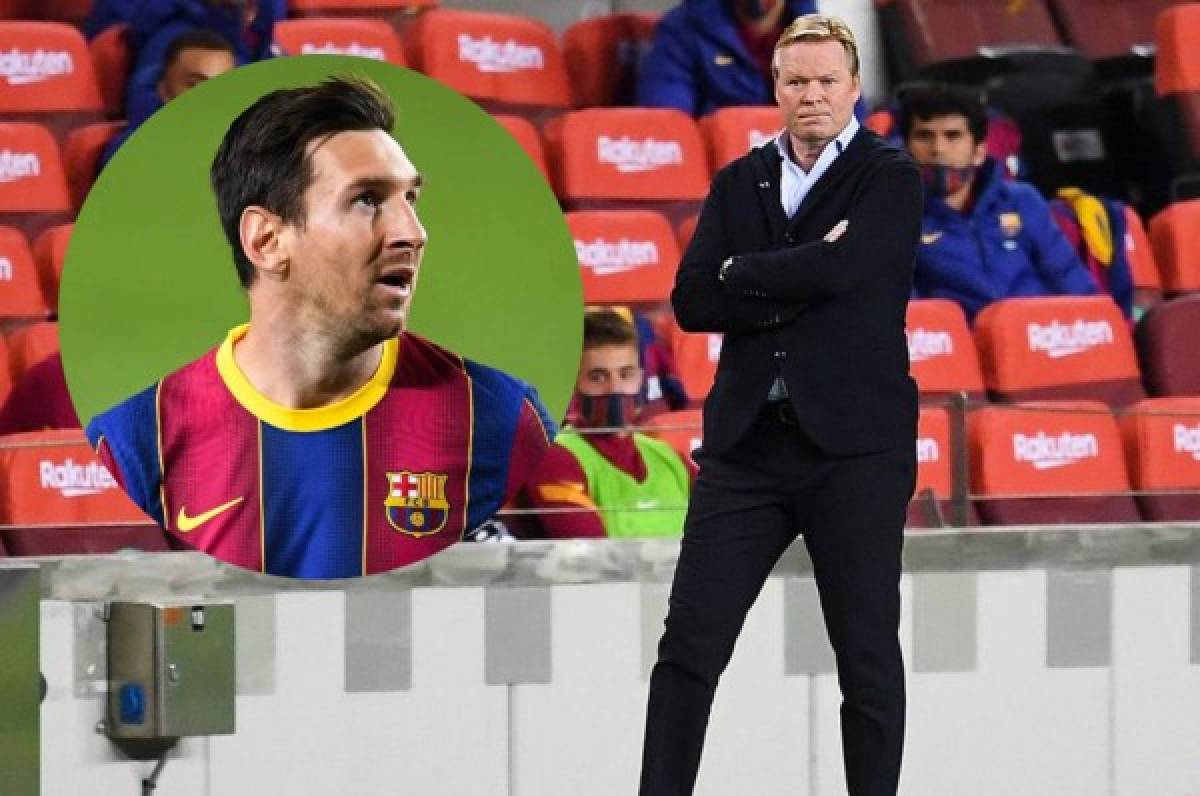 No quiere cometer errores: La primera y arriesgada decisión de Koeman con Messi