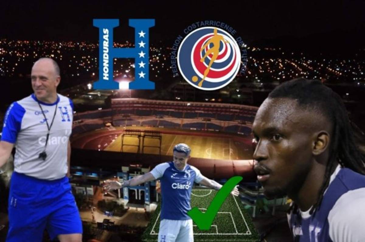 El 11 confirmado de Honduras: Así jugará la Selección Nacional ante Costa Rica en el Olímpico