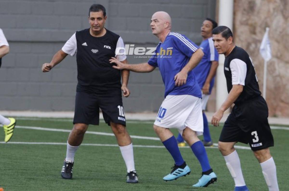 FOTOS: El partido que tuvo Gianni Infantino y Victor Montagliani en Honduras