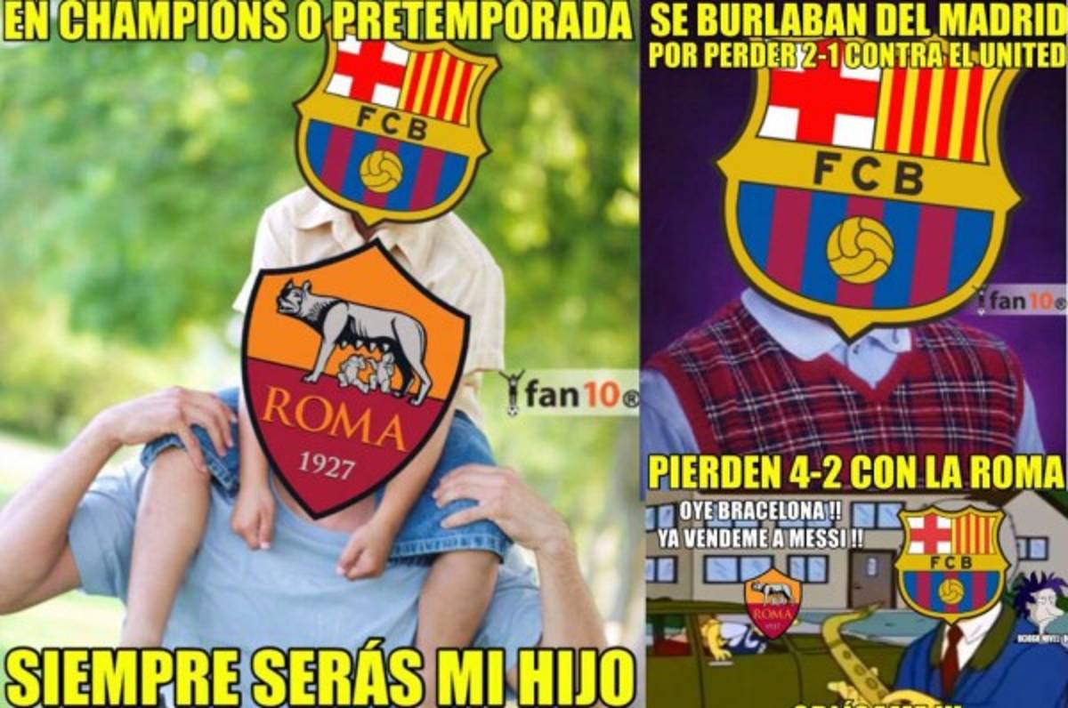 Crueles: Los mejores memes que dejó la nueva derrota del Barcelona ante la Roma