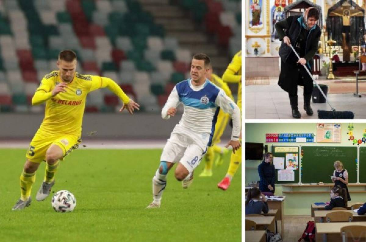 Fotos: Bielorrusia a contracorriente del coronavirus, la vida y el fútbol siguen casi con normalidad