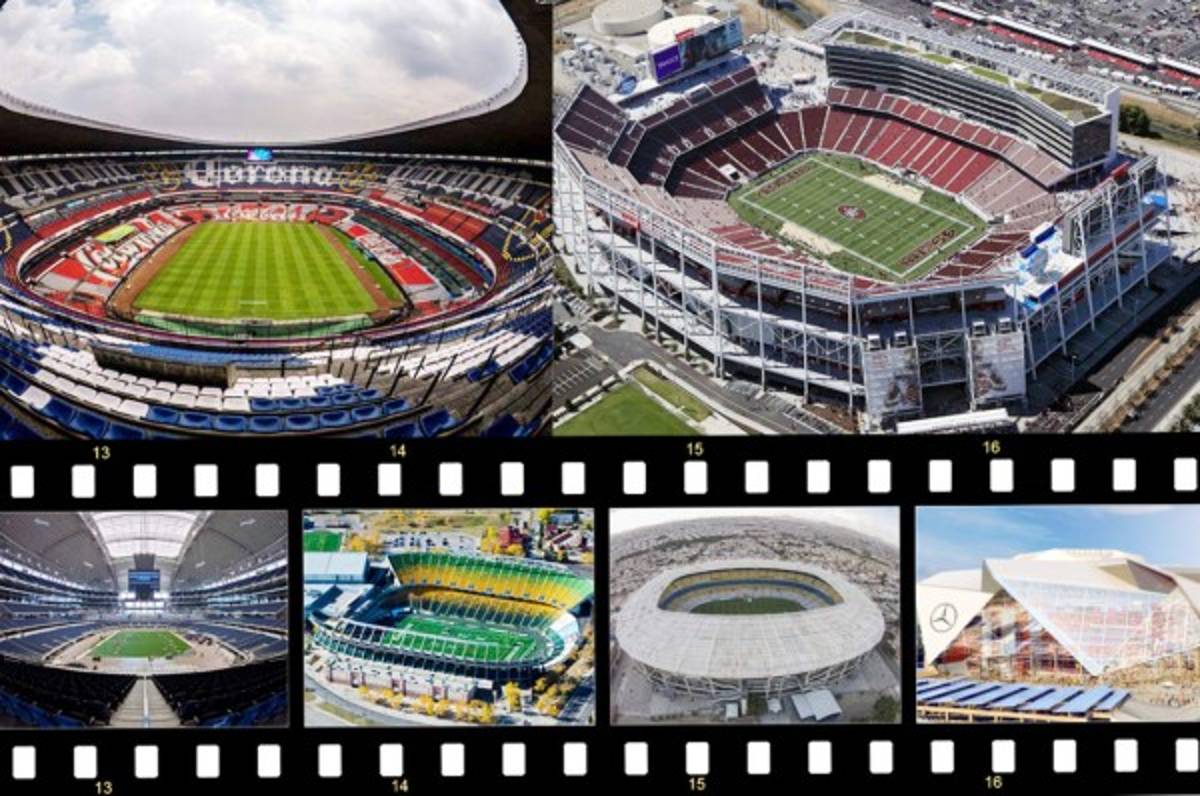 Los estadios y ciudades candidatos para albergar el Mundial USA-CANADÁ-MÉXICO 2026