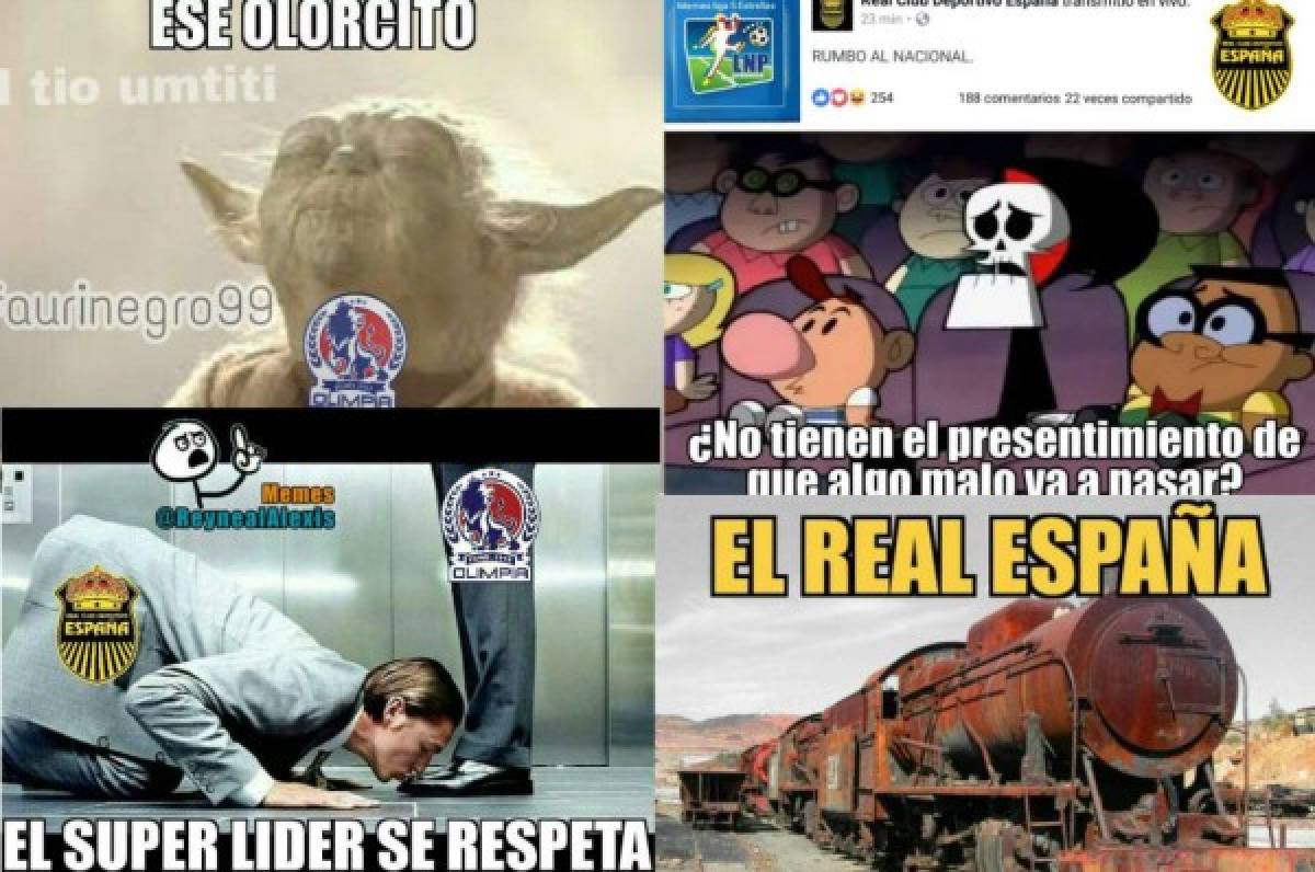 MEMES: Hacen pedazos al Real España tras perder ante Olimpia en Tegucigalpa