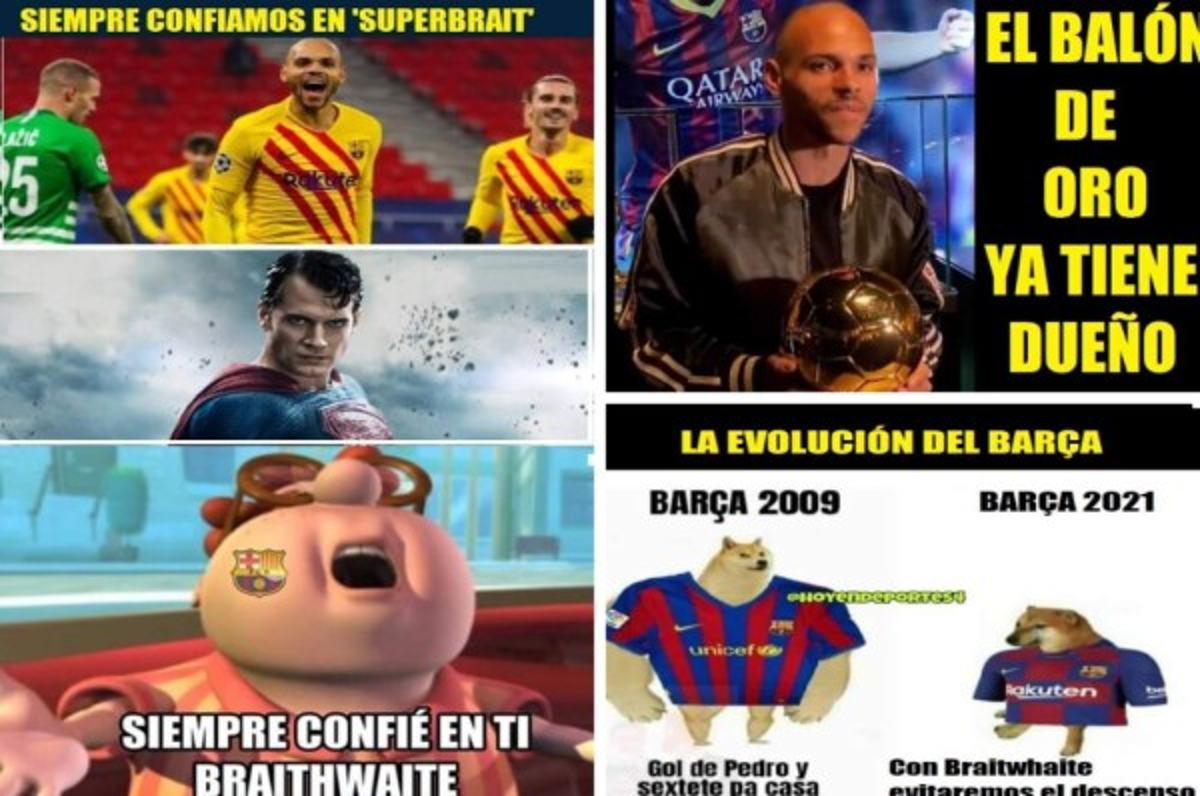 'Súper' Braithwaite, protagonista de los memes tras la victoria de Barcelona ante Betis