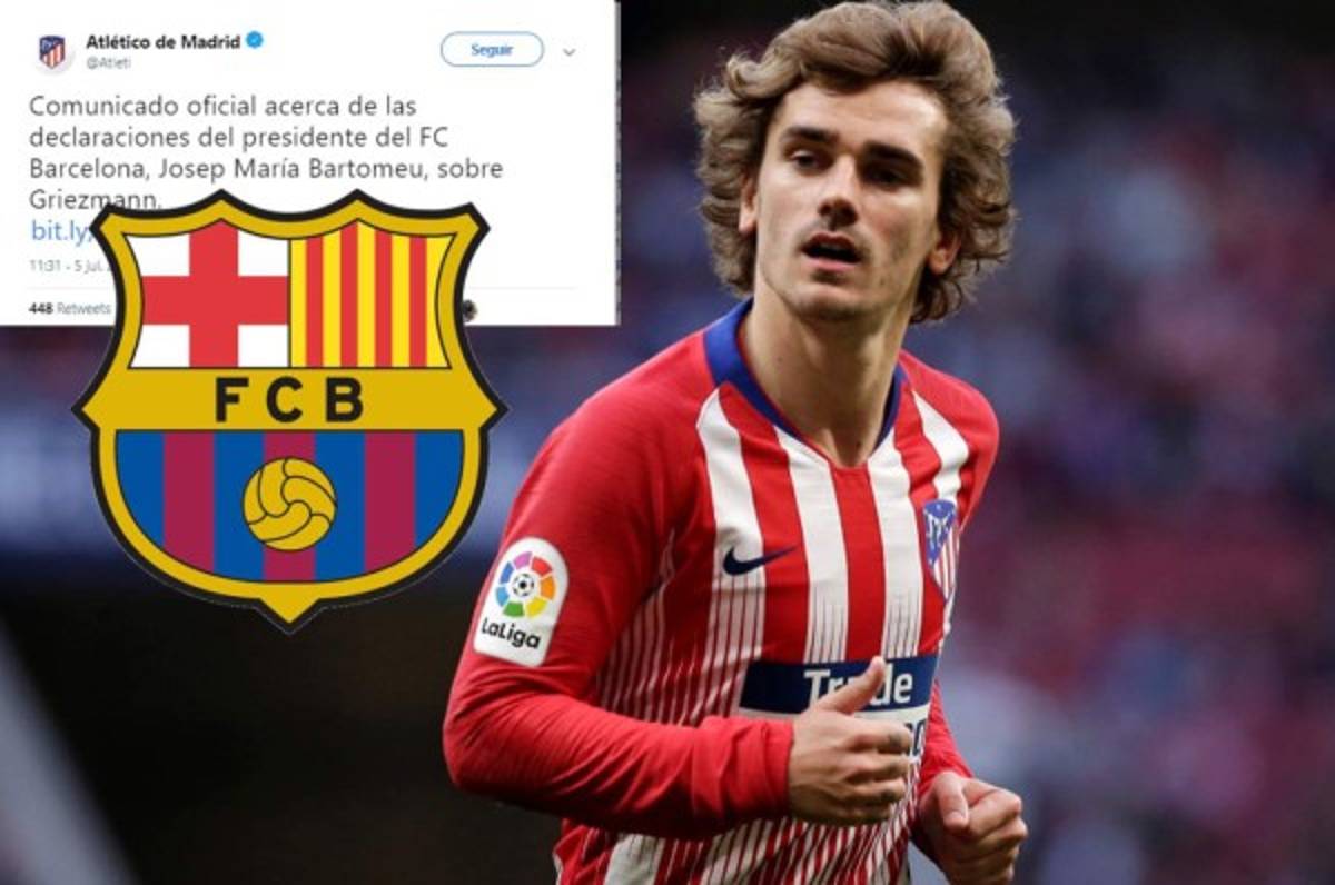 Atlético de Madrid explota en un comunicado en el caso entre Griezmann y Barcelona