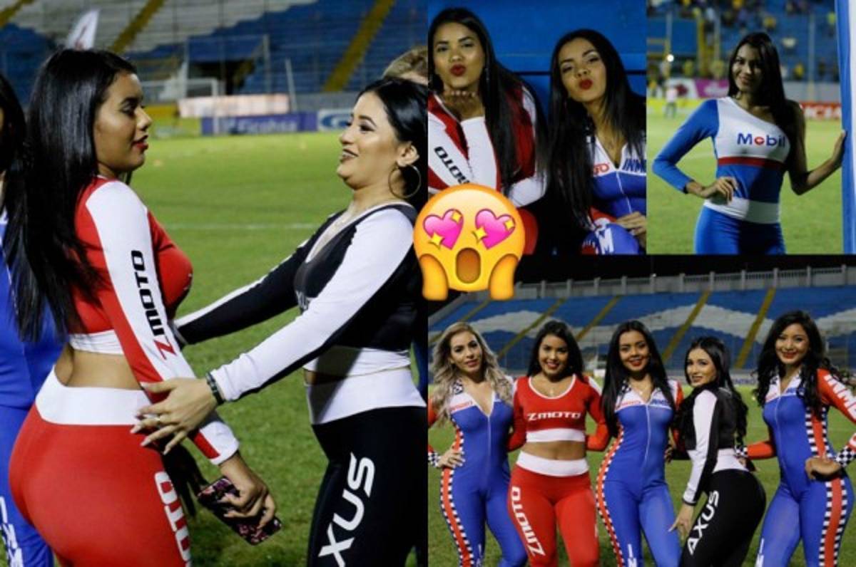 ¡PRECIOSAS! Las bellas chicas que llegaron al estadio Morazán