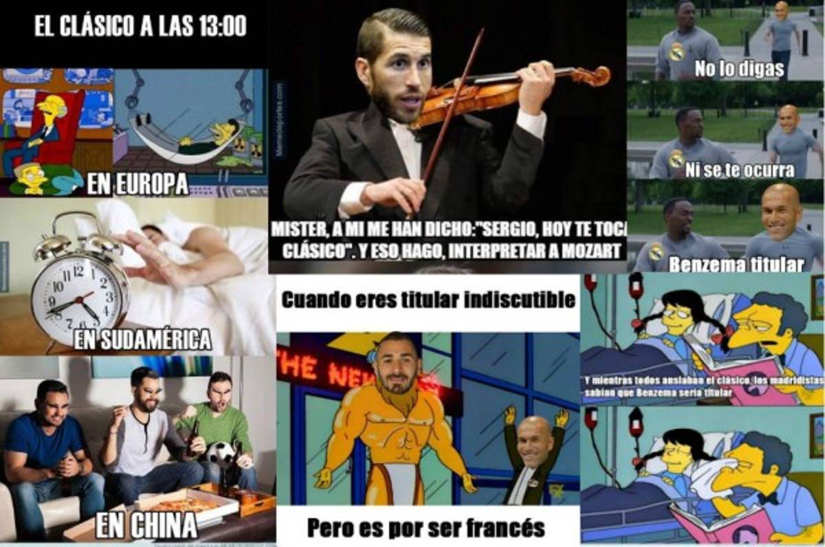 Los imperdibles memes previo al clásico entre Real Madrid y Barcelona
