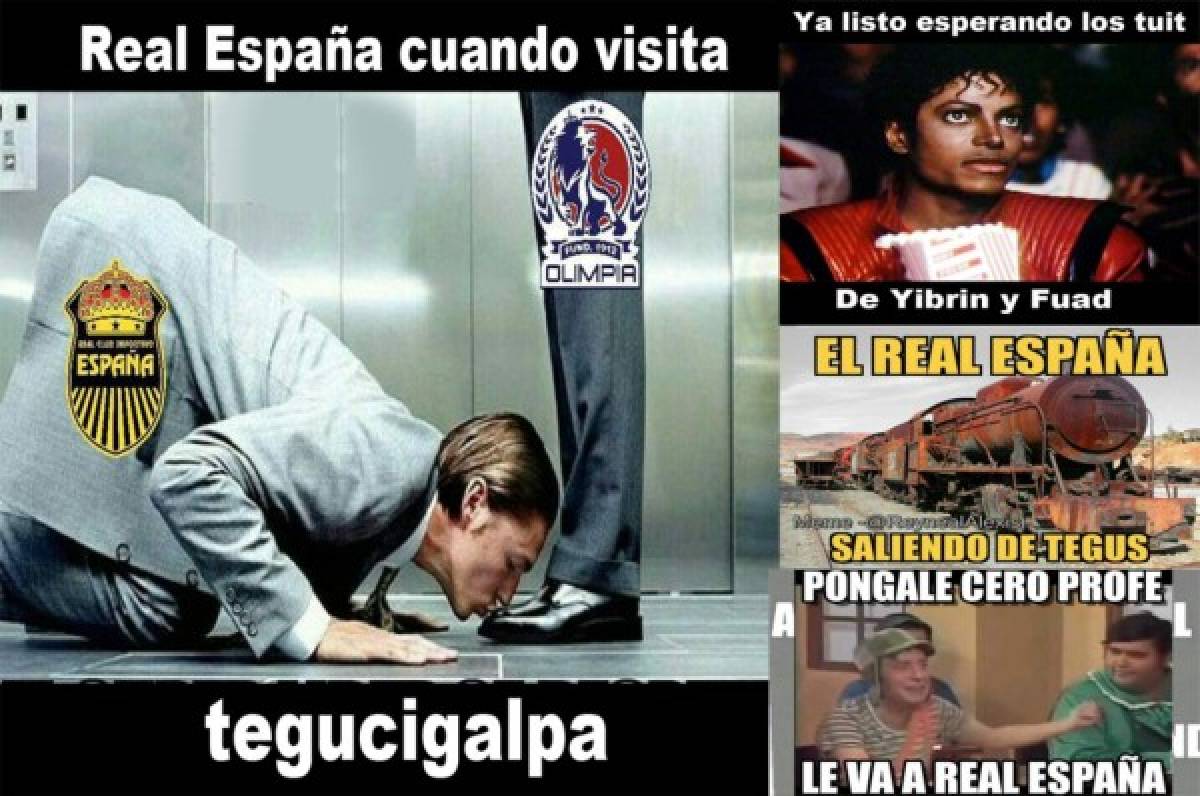 ¡TERRIBLES! Los memes que dejó el triunfo de Olimpia ante Real España  