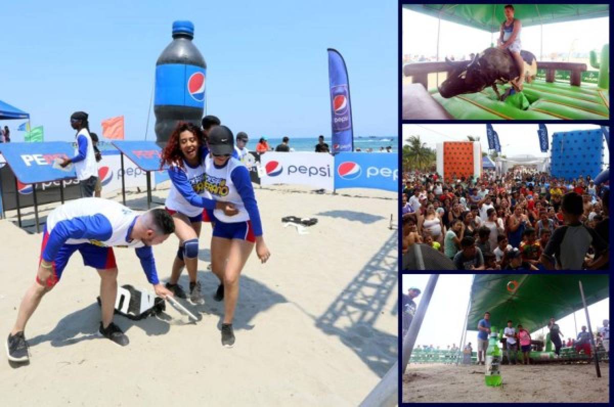 Así se divierten los hondureños en las playas de Tela y Puerto Cortes