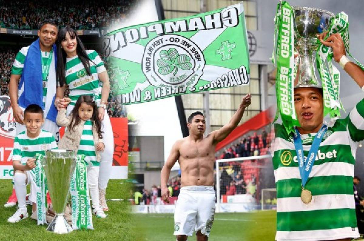 Emilio Izaguirre dice adiós al Celtic en las gradas como campeón de Copa